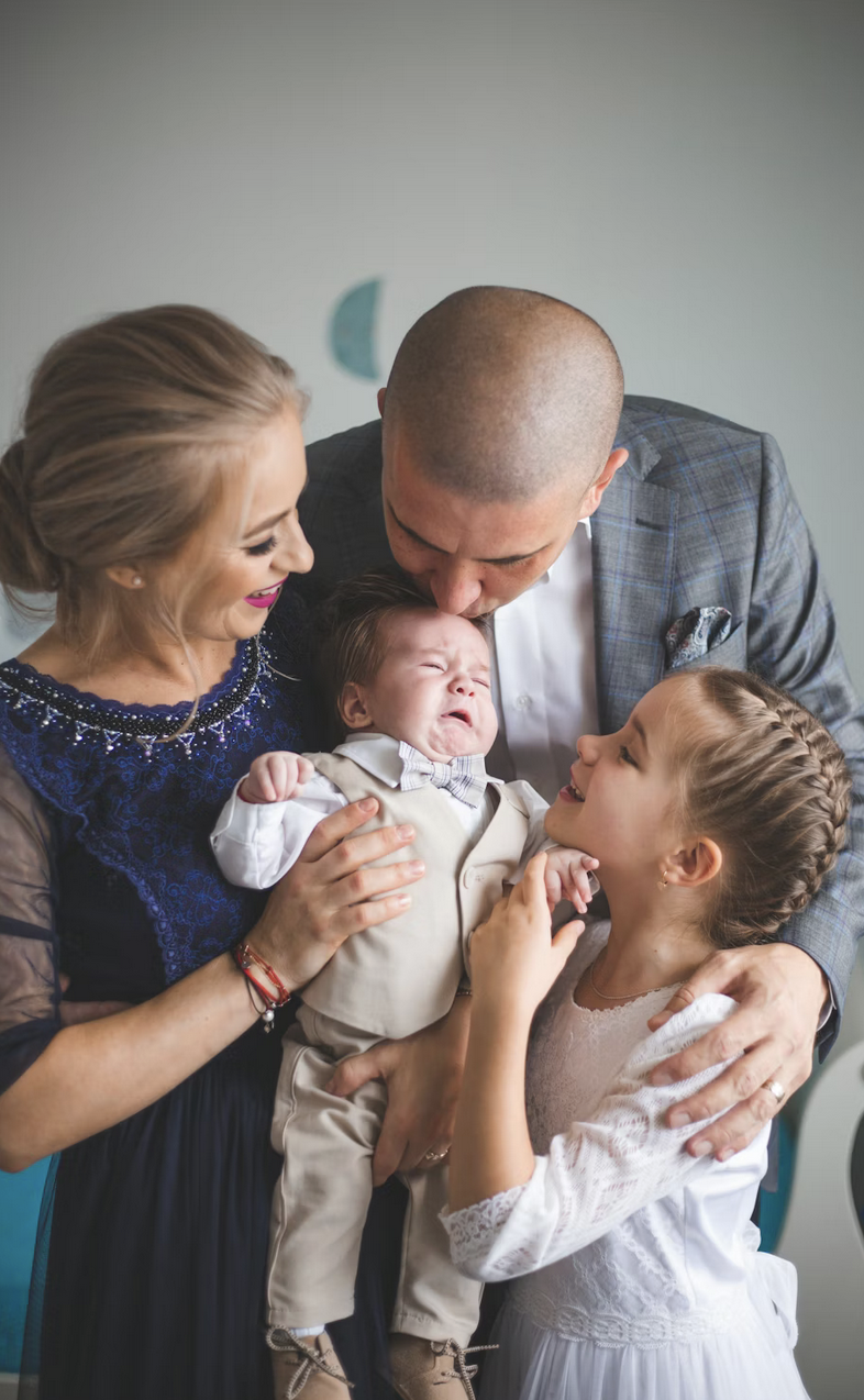 Happy family enjoying time together